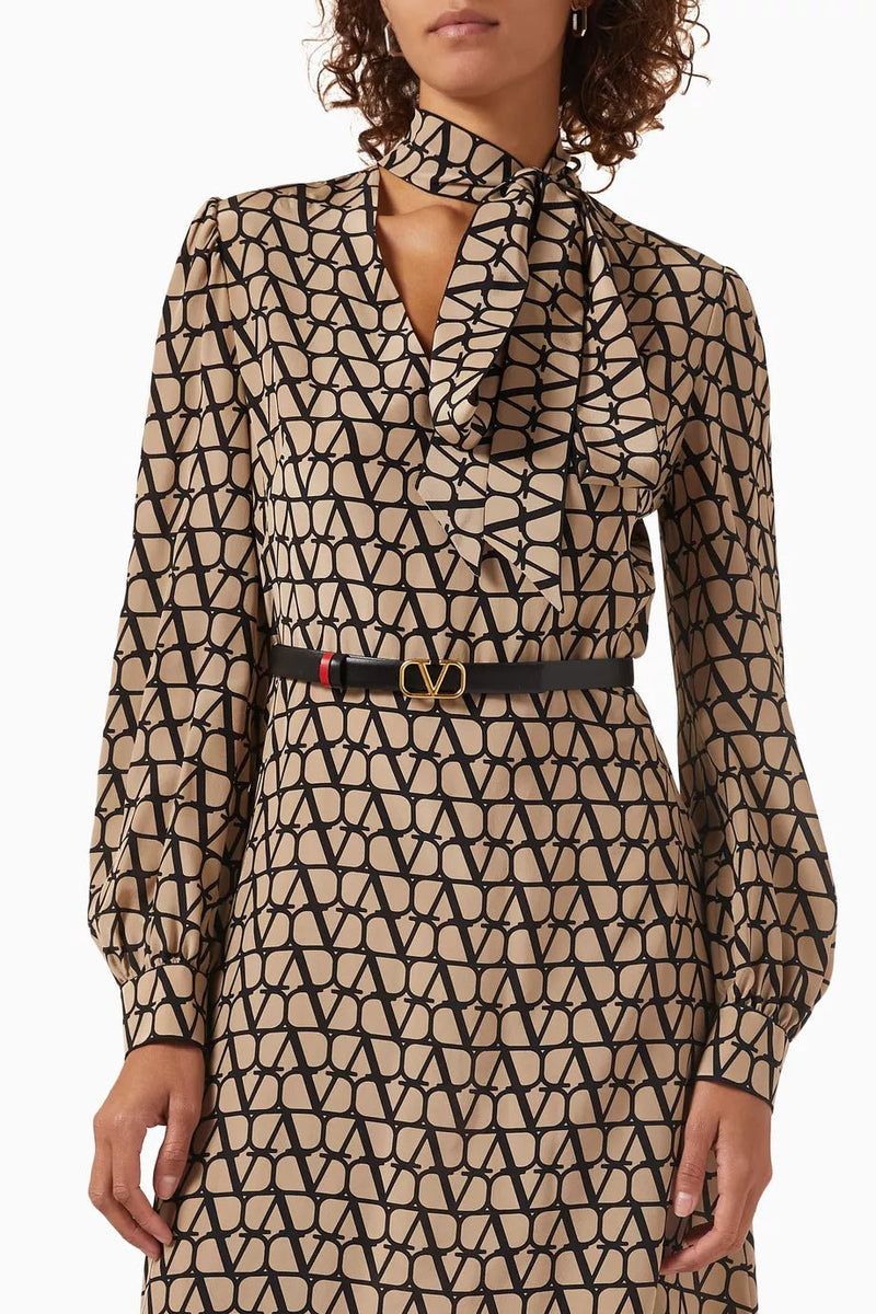  فالنتينو جارافاني - حزام جلد قابل للانعكاس بحجم صغير 4