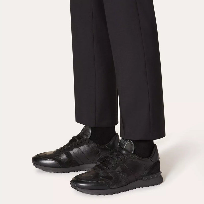 Valentino Garavani Rockrunner Camouflage Lace-Up Sneakers 6