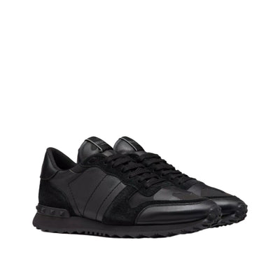 Valentino Garavani Rockrunner Camouflage Lace-Up Sneakers