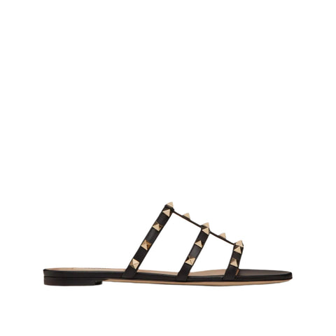 Valentino Garavani Rockstud Flat Slide Sandal - BEAUTY BAR