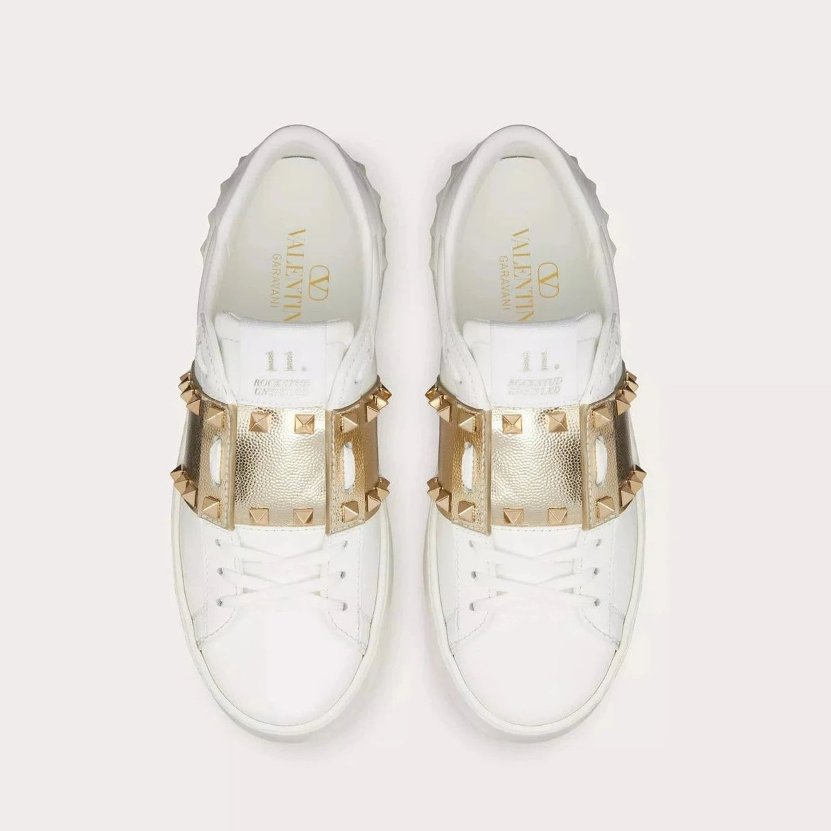Valentino Garavani Rockstud Untitled Leather Platform Sneakers 4
