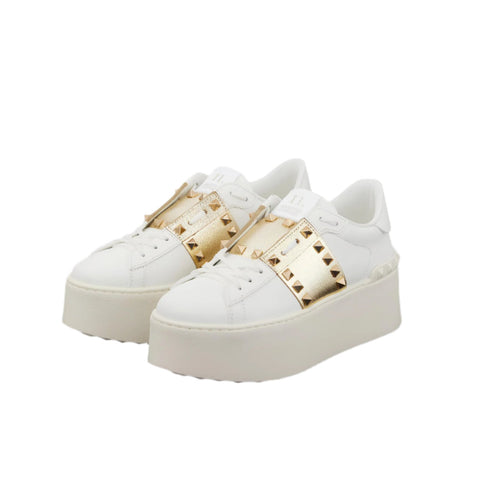 Valentino Garavani Rockstud Untitled Leather Platform Sneakers - BEAUTY BAR