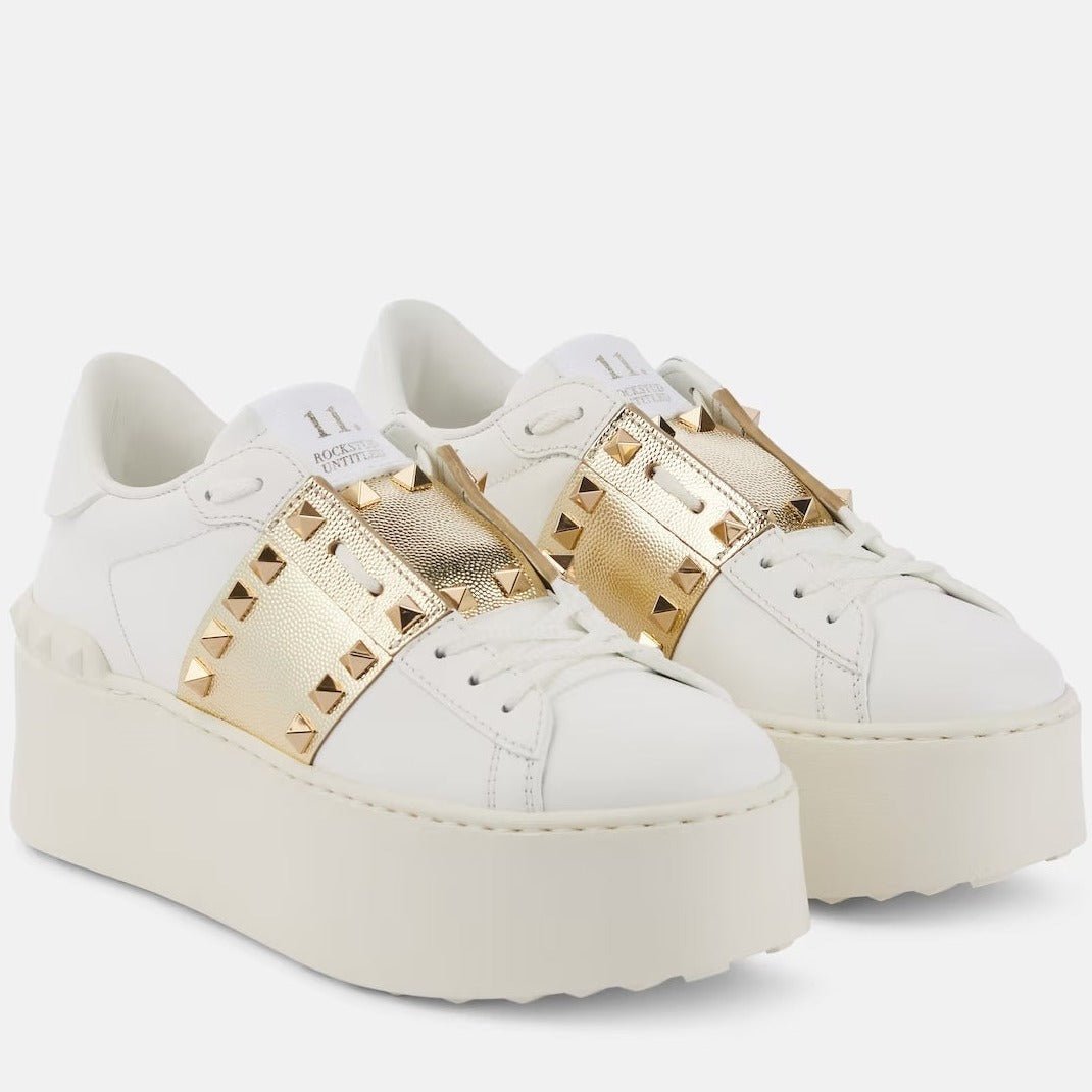 Valentino Garavani Rockstud Untitled Leather Platform Sneakers 7