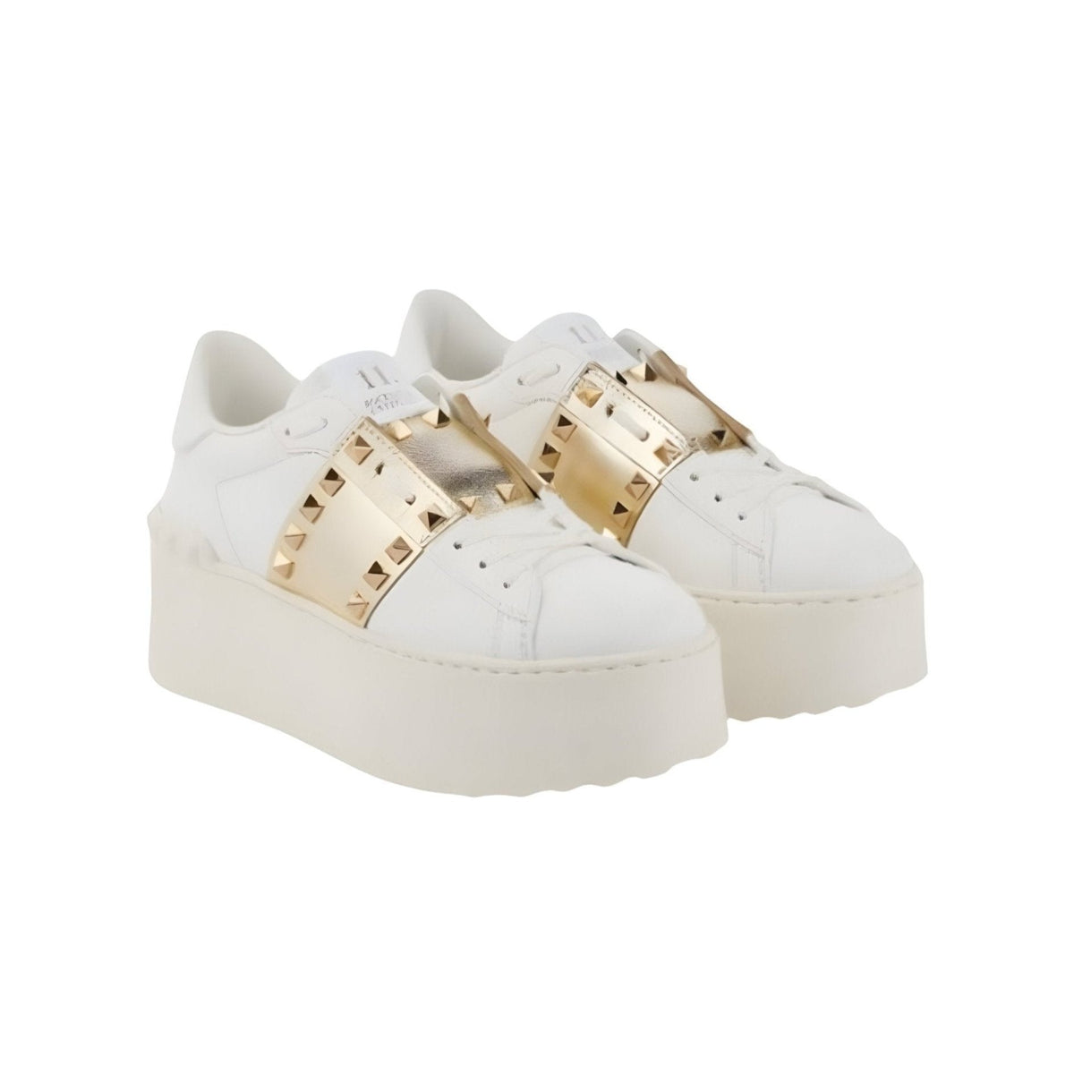 Valentino Garavani Rockstud Untitled Leather Platform Sneakers 1