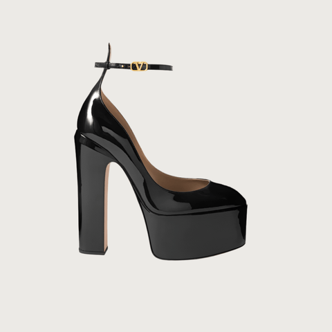 Valentino Garavani Tan - Go 155 Leather Platform Pumps - BEAUTY BAR