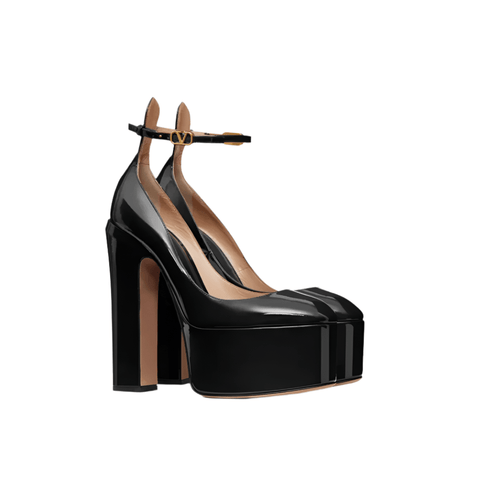 Valentino Garavani Tan - Go 155 Leather Platform Pumps - BEAUTY BAR