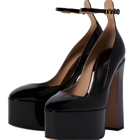 Valentino Garavani Tan - Go 155 Leather Platform Pumps - BEAUTY BAR