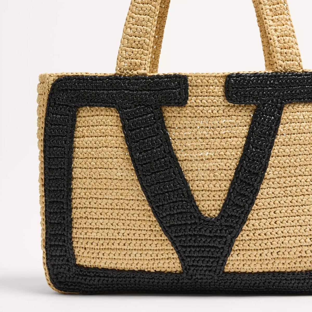 Valentino Garavani Viva Superstar Large Raffia Shopping Bag Natural 3
