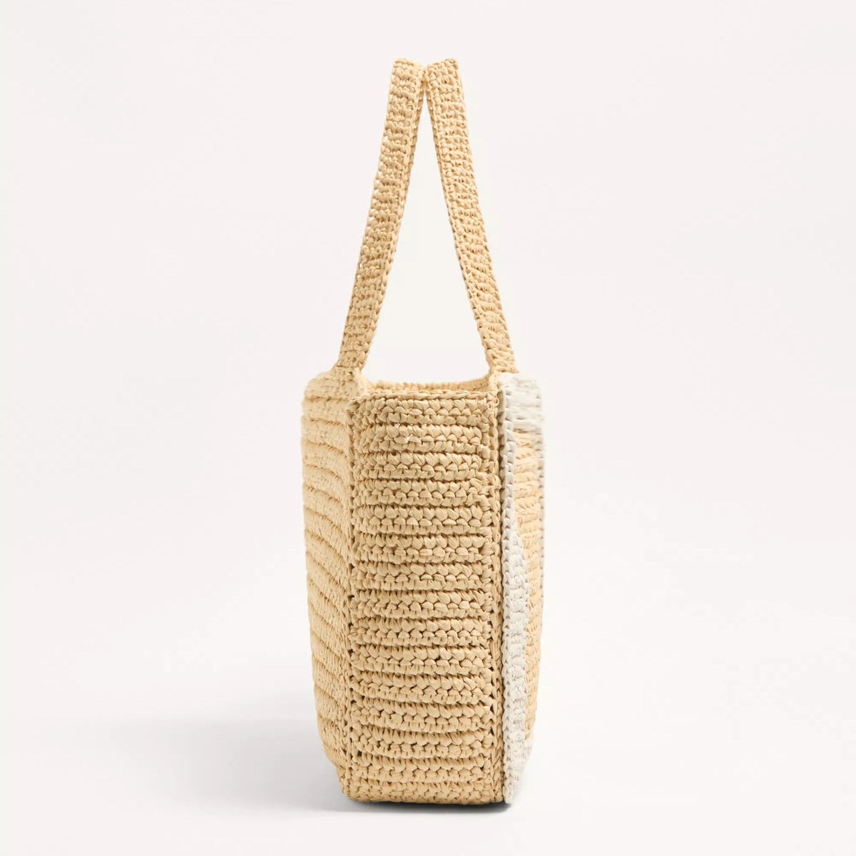 Valentino Garavani Viva Superstar Large Raffia Shopping Bag Natural/Butter 6