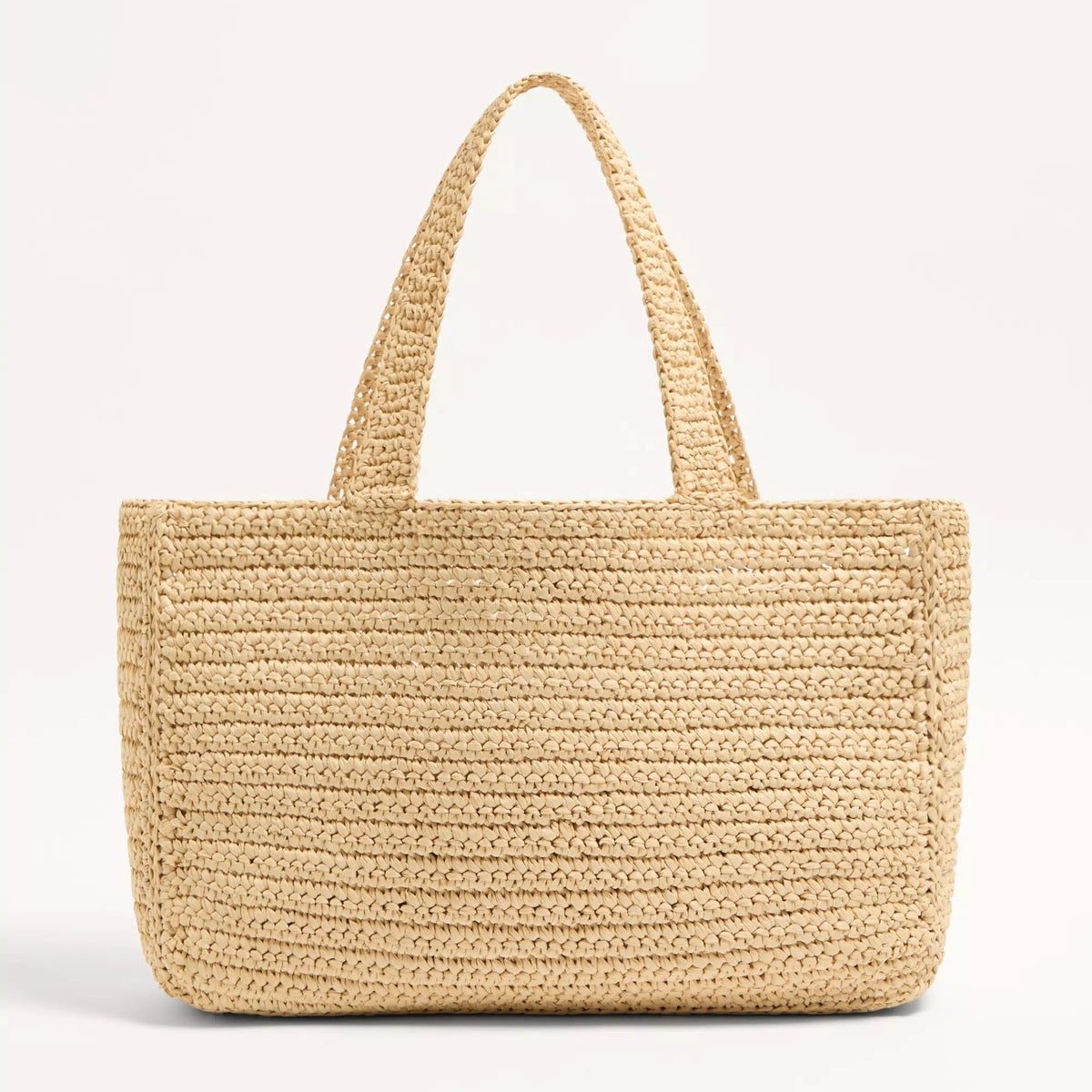 Valentino Garavani Viva Superstar Large Raffia Shopping Bag Natural/Butter 5