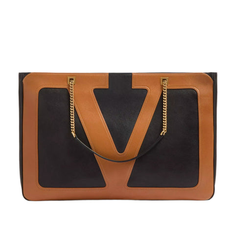 Valentino Garavani Viva Superstar Leather Shopper Black - BEAUTY BAR
