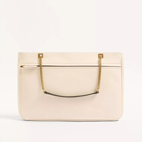 Valentino Garavani Viva Superstar Medium Canvas Shopping Bag White - BEAUTY BAR