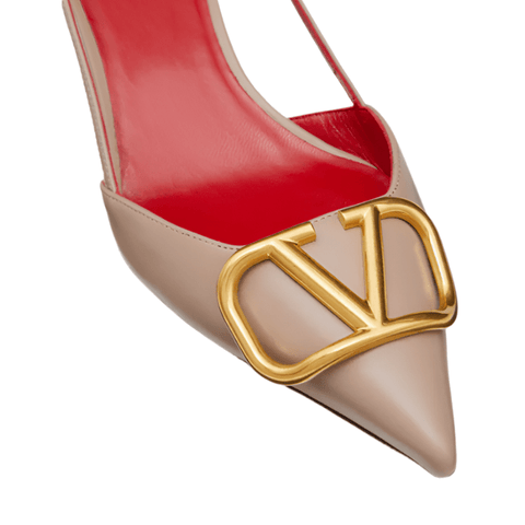 Valentino Garavani VLogo Leather Pumps - BEAUTY BAR