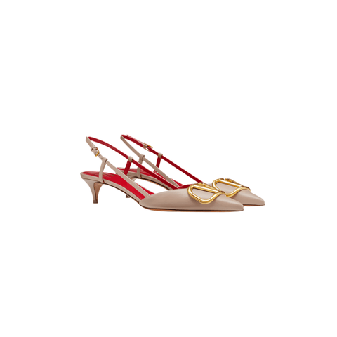 Valentino Garavani VLogo Leather Pumps - BEAUTY BAR