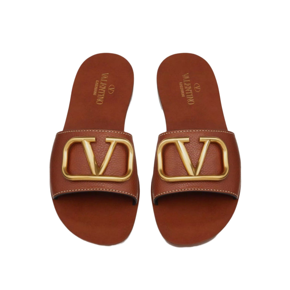 Valentino Garavani VLogo Leather Slides 2
