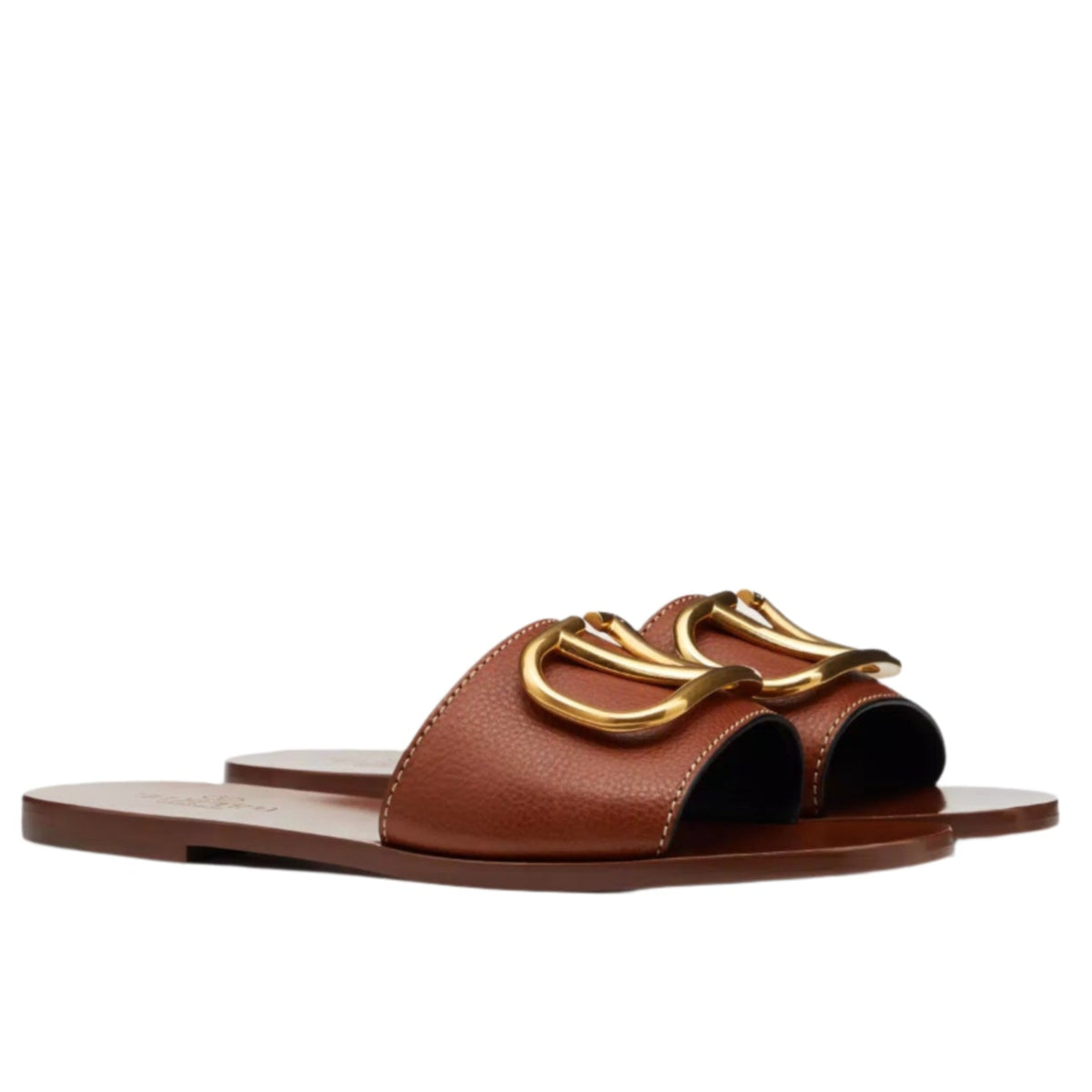 Valentino Garavani VLogo Leather Slides 1