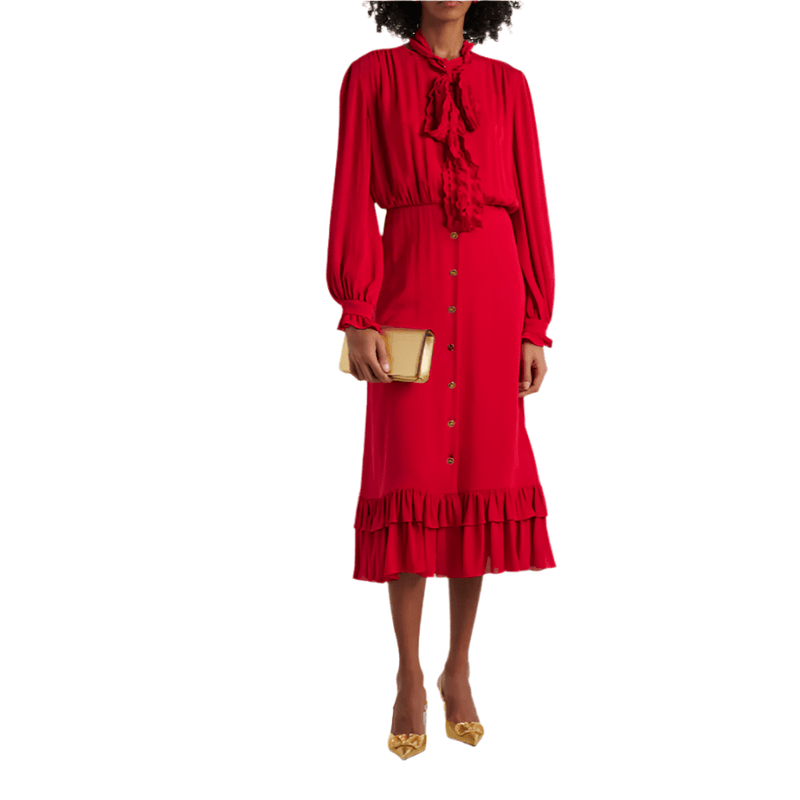 Valentino Garavani VLogo Signature Metallic Leather Pumps 4