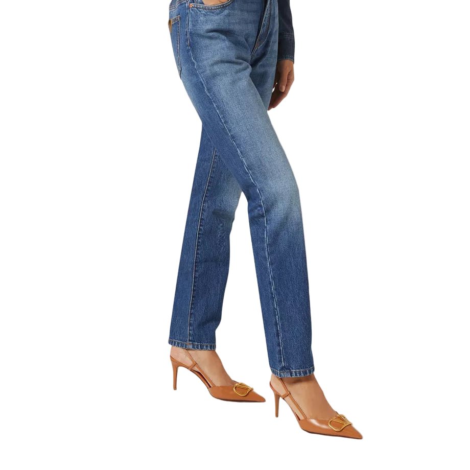 Valentino Garavani VLogo Signature Slingback Pumps For Women - Brown 7