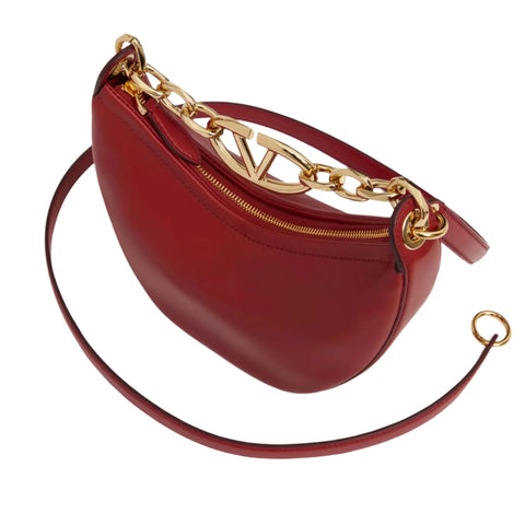 Valentino Moon Bag In Nappa Leather With Chain - BEAUTY BAR