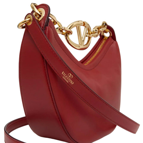 Valentino Moon Bag In Nappa Leather With Chain - BEAUTY BAR