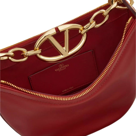 Valentino Moon Bag In Nappa Leather With Chain - BEAUTY BAR