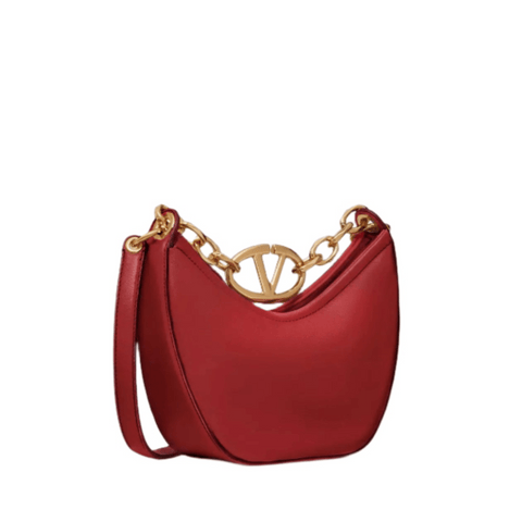 Valentino Moon Bag In Nappa Leather With Chain - BEAUTY BAR