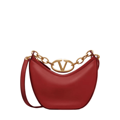 Valentino Moon Bag In Nappa Leather With Chain - BEAUTY BAR