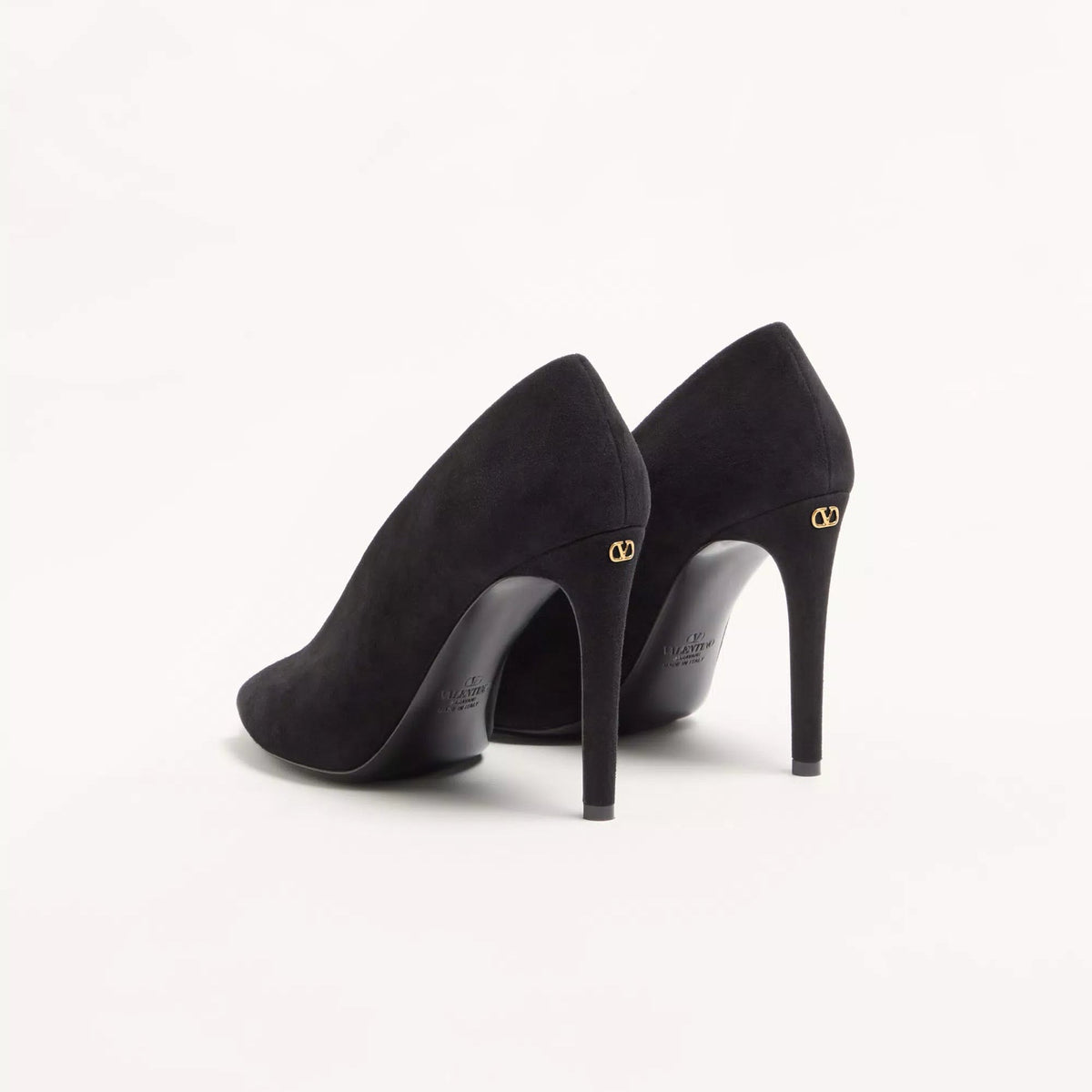 Valentino Open Toe Revealed Suede Pumps 105mm 4