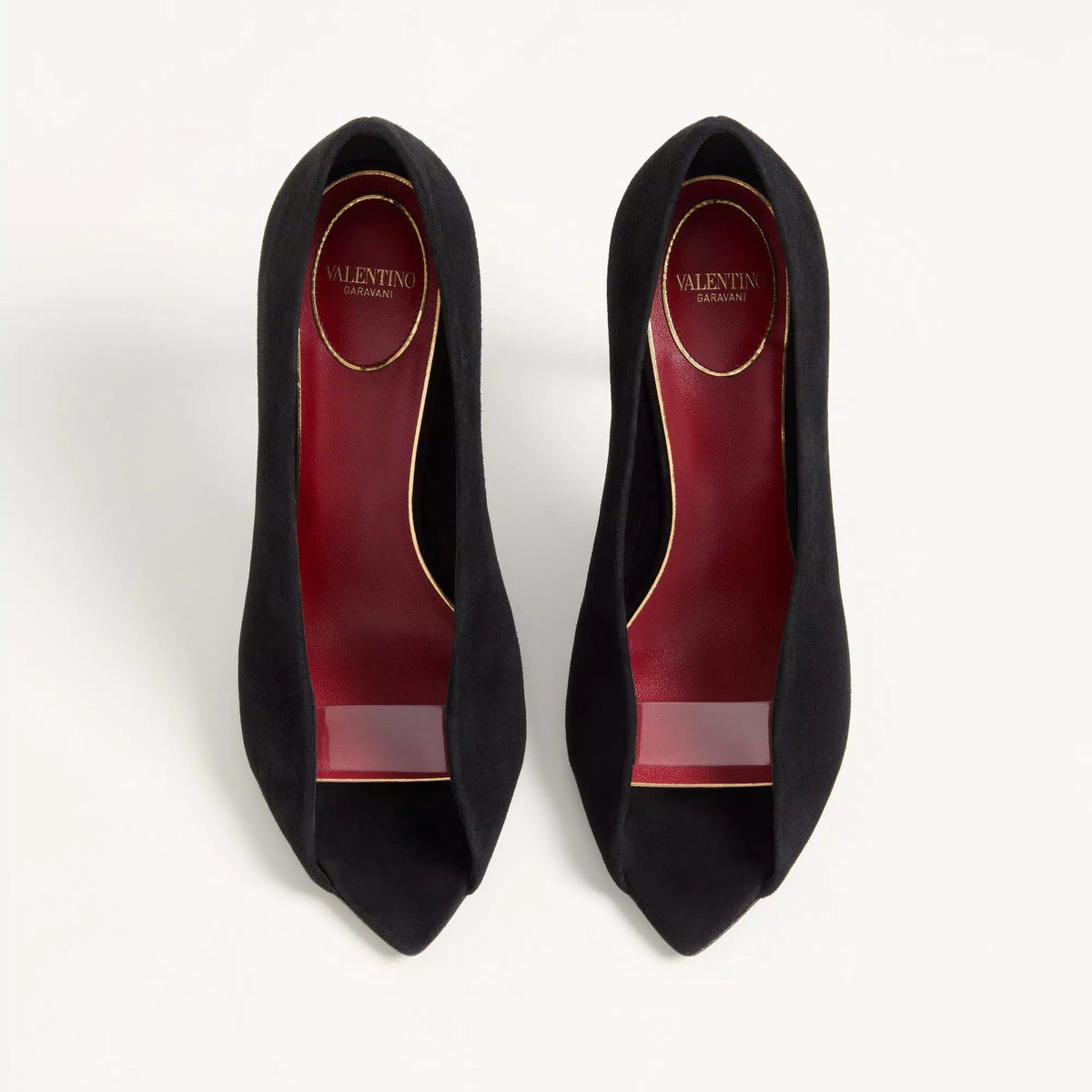 Valentino Open Toe Revealed Suede Pumps 105mm 3