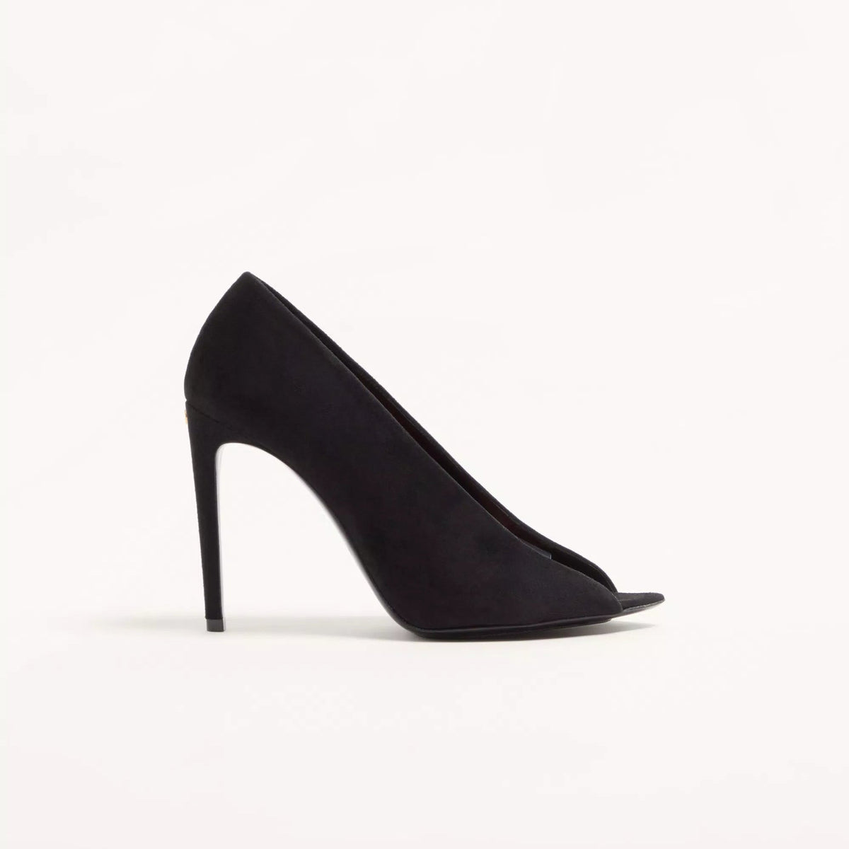 Valentino Open Toe Revealed Suede Pumps 105mm 2