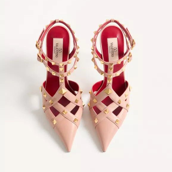 Valentino Studdy Leather Pumps 10 Cm 2