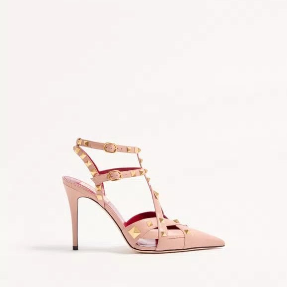 Valentino Studdy Leather Pumps 10 Cm 3