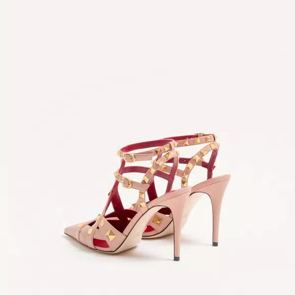Valentino Studdy Leather Pumps 10 Cm 4