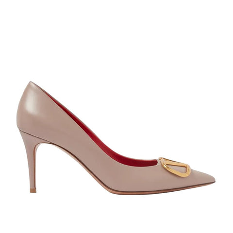 Valentino Taupe V Heels - High Heels - BEAUTY BAR