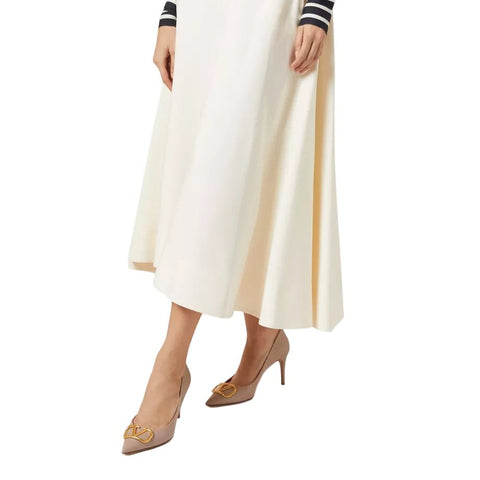Valentino Taupe V Heels - High Heels - BEAUTY BAR