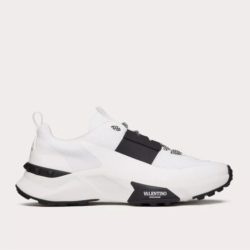 Valentino True Act Low Top Trainer In Mesh And Rubberised Fabric 6