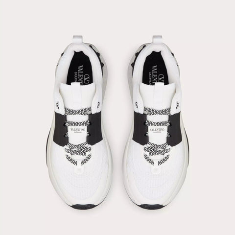Valentino True Act Low Top Trainer In Mesh And Rubberised Fabric - BEAUTY BAR
