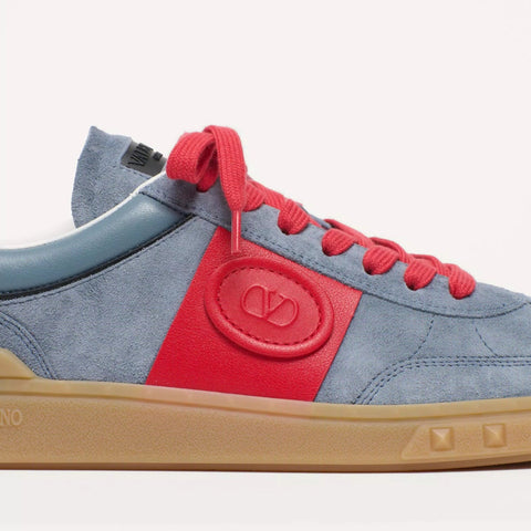 Valentino Upvillage Low Top Sneaker In Split Leather - BEAUTY BAR
