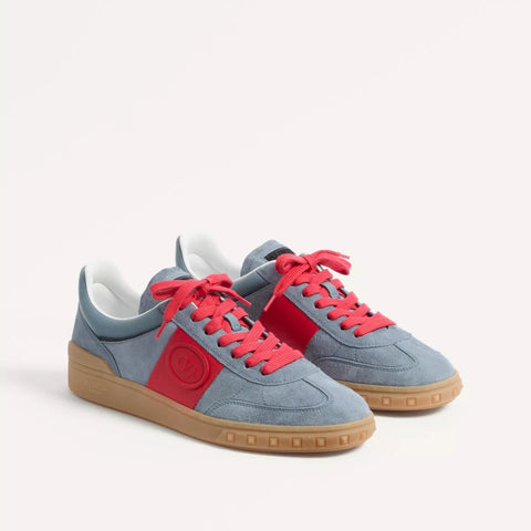 Valentino Upvillage Low Top Sneaker In Split Leather - BEAUTY BAR