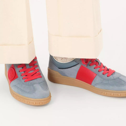 Valentino Upvillage Low Top Sneaker In Split Leather - BEAUTY BAR