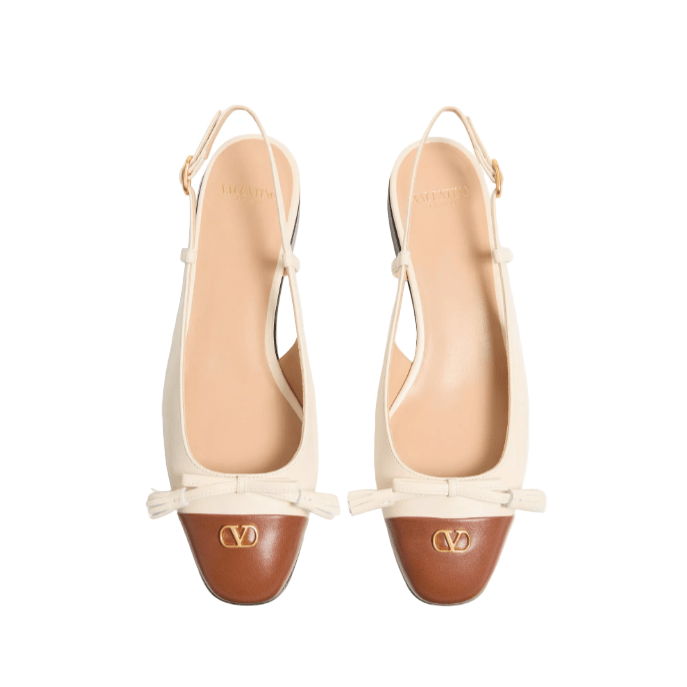 Valentino Valet Du Roi Kid Slingback Ballerina 5