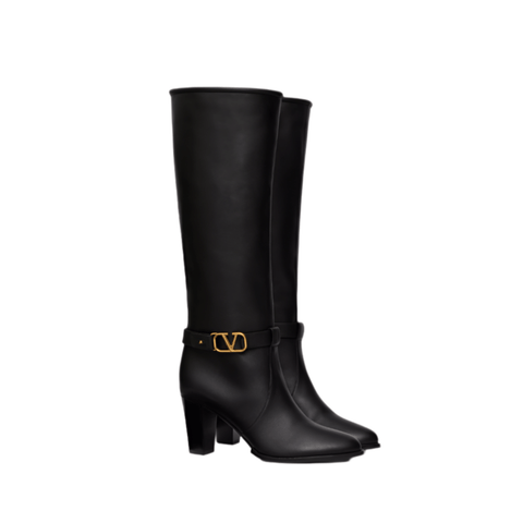 Valentino VLogo Signature Calfskin Boot 75mm - BEAUTY BAR