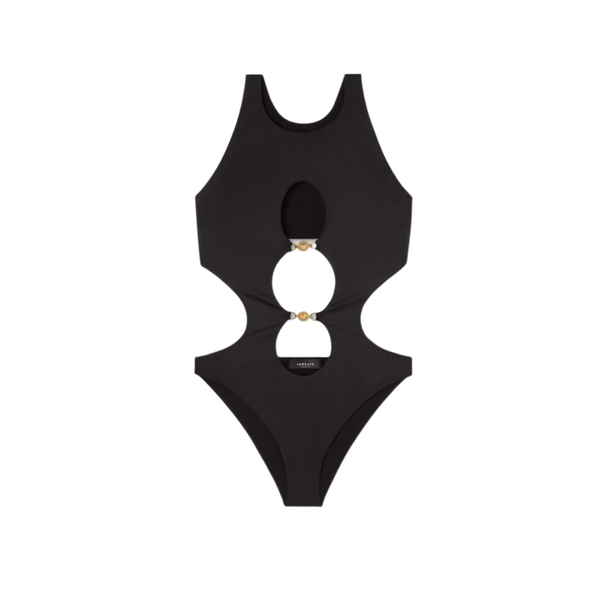 Versace - Black Cut-Out Detail Swimsuit 4
