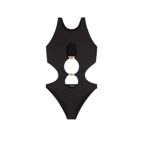 Versace - Black Cut - Out Detail Swimsuit - BEAUTY BAR