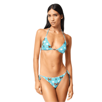 Versace Dua Lipa Butterflies Bikini Bottoms In Blue