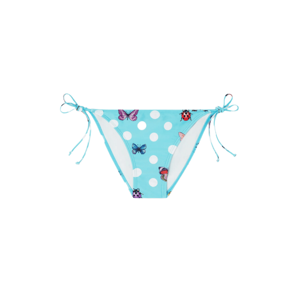Versace Dua Lipa Butterflies Bikini Bottoms In Blue 5