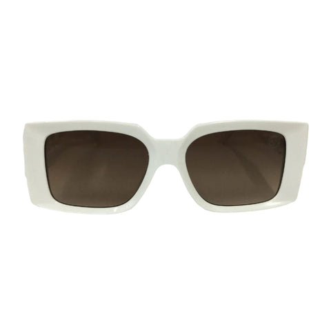 Versace Greca Square White Sunglasses - BEAUTY BAR