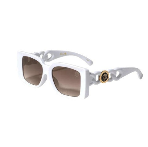 Versace Greca Square White Sunglasses - BEAUTY BAR