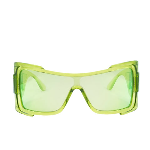 Versace Green Maxi Medusa Biggie Sunglasses - BEAUTY BAR