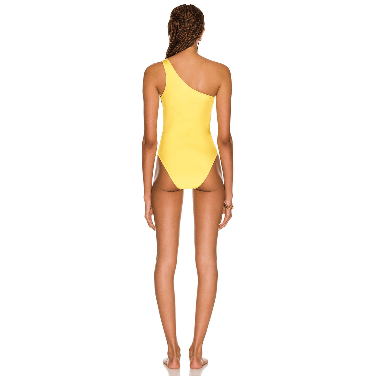 Versace Maxi Grace One Piece Swimsuit in Yellow 4